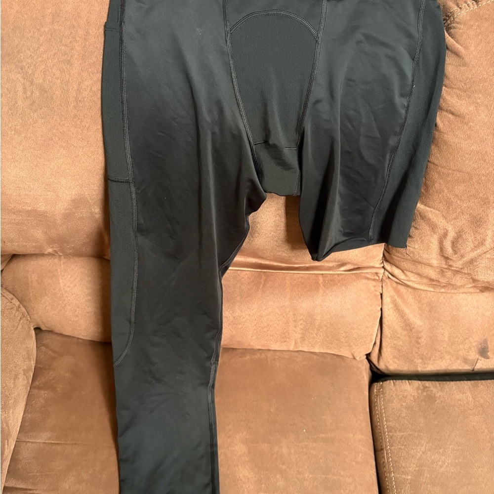 Nike Jordan 3/4 Men’s Tights Custom Cut Off Leg Sleeve Black US Size L